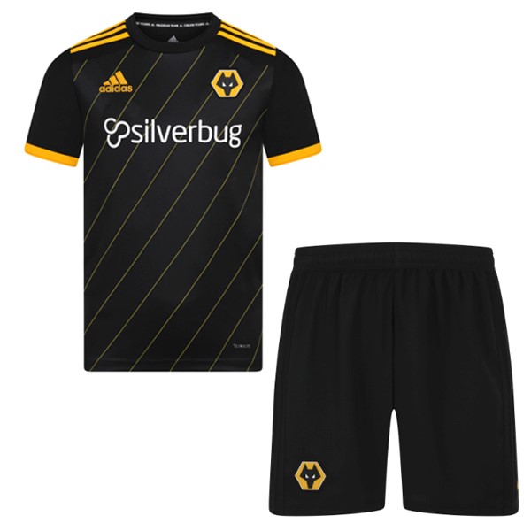 Camiseta Wolves 2ª Niños 2019-2020 Negro